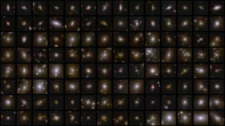 This image shows examples of gravitational lenses that Euclid captured in its first observations of the Deep Field areas.
