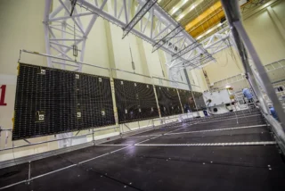 Solar wing spanning 14 metres.